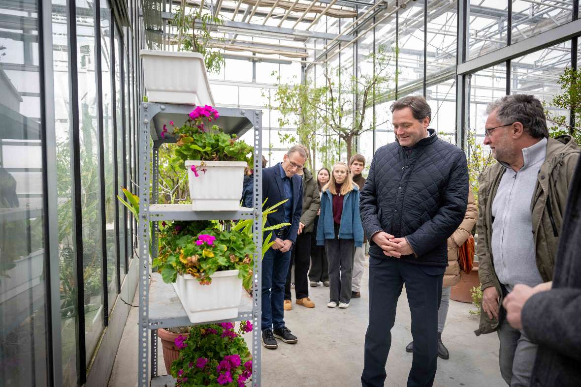 Bundesminister Totschnig im Glashaus