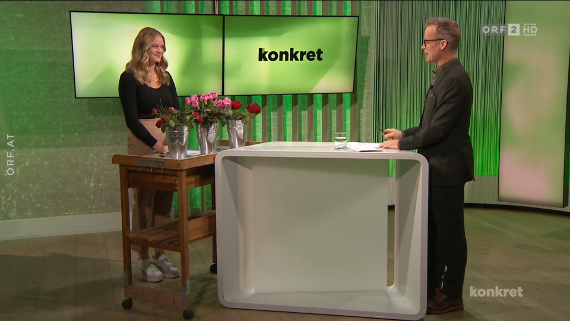 Viola Jäger und Marvin Wolf im Konkret-Studio