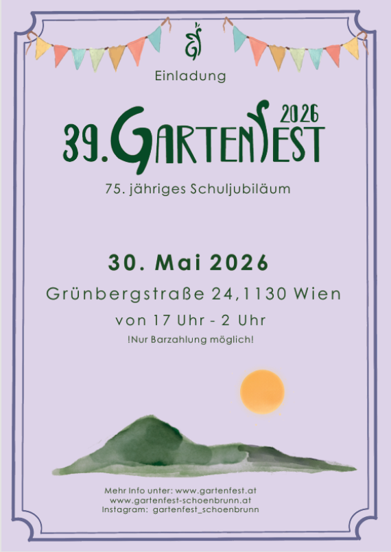 Einladung zum 39. Gartenfest